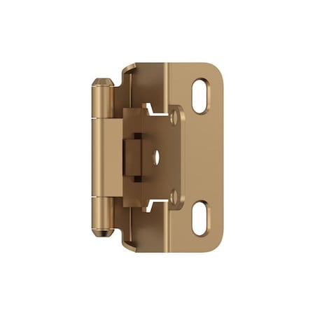 Amerock 1-1/2 in. W X 2-1/4 in. L Champagne Bronze Steel Overlay Hinge 2 pk BPR7550CZ